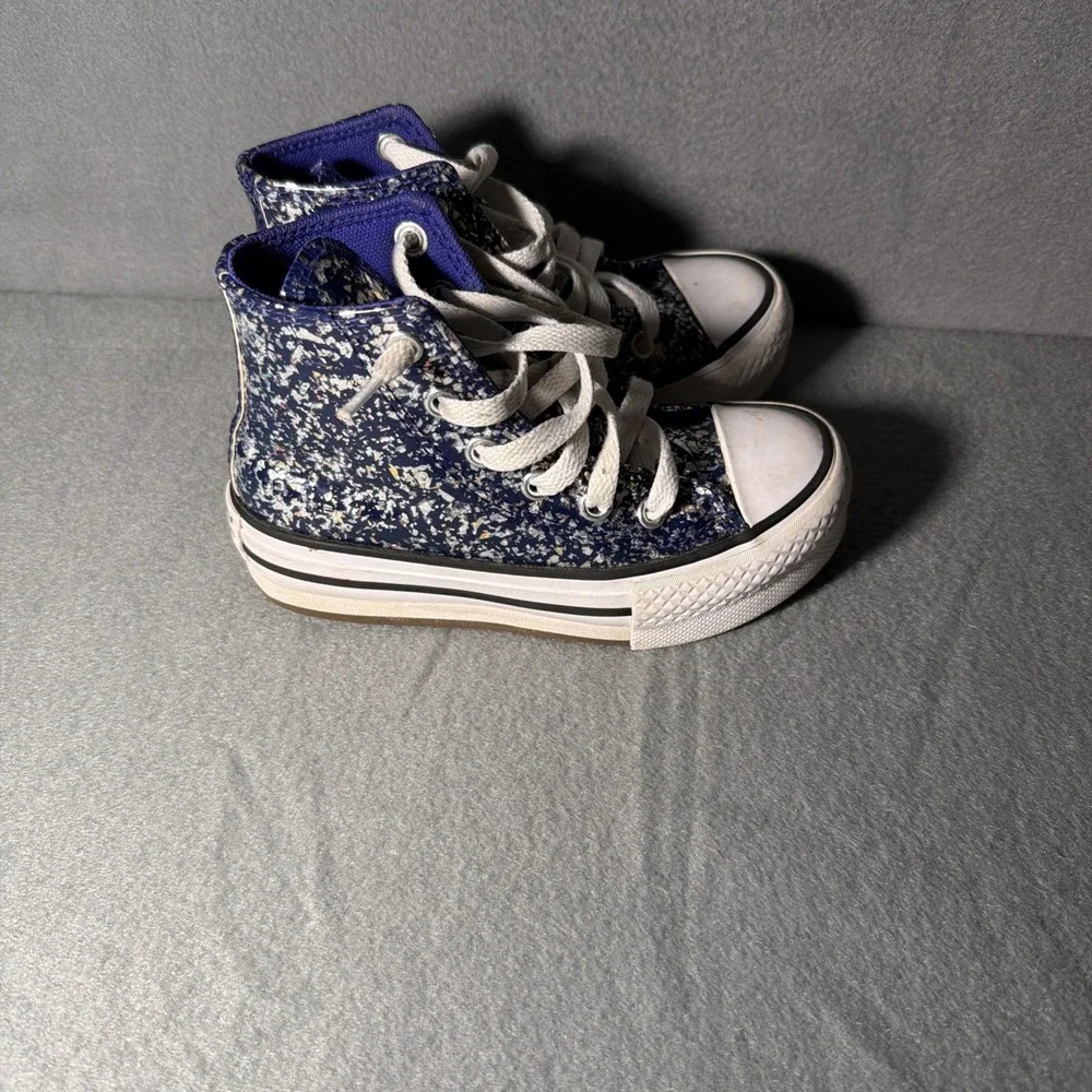 Converse Chuck Taylor All Star EVA Lift Glitter High Top Kids Size 10.5